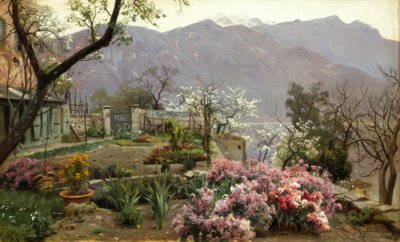 Blumengarten bei Bellagio von Peder Monsted