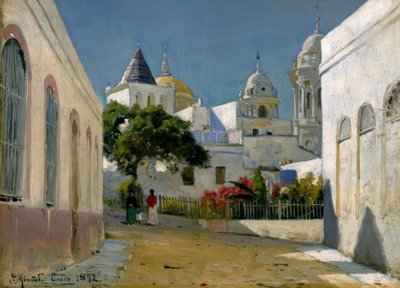 Stadtansicht in Cádiz von Peder Monsted