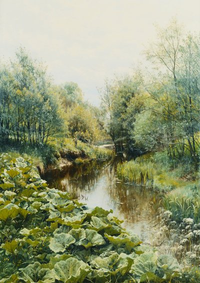 Sommertag am Bach von Peder Monsted