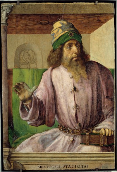 Porträt von Aristoteles, griechischer Philosoph. von Pedro Berruguete
