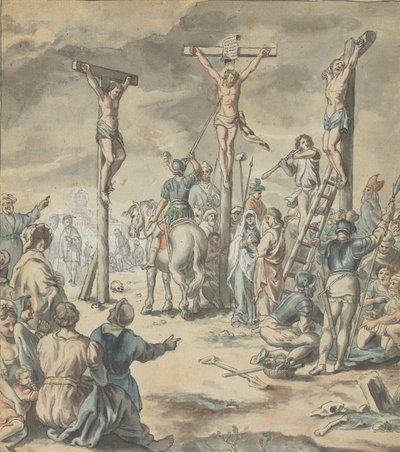 Die Kreuzigung Christi, spätes 18. Jahrhundert von Pehr Hörberg