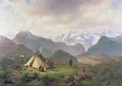 Motiv aus Kvikkjokk, 1862 von Per Daniel Holm
