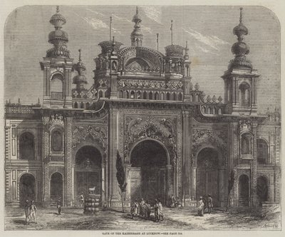 Tor des Kaiserbagh in Lucknow von Percy Macquoid