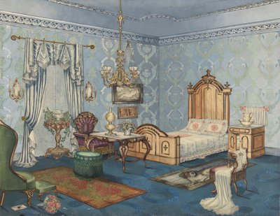 Schlafzimmer, 1882 von Perkins Harnly