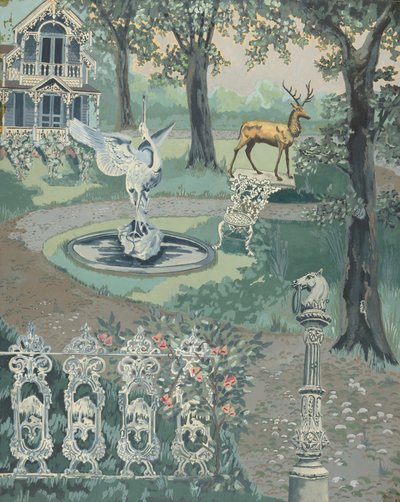 Gartenszene, 1935-1942 von Perkins Harnly