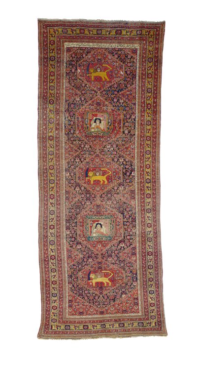 Senneh-Galerieteppich, Westpersien, 1837 von Persian School
