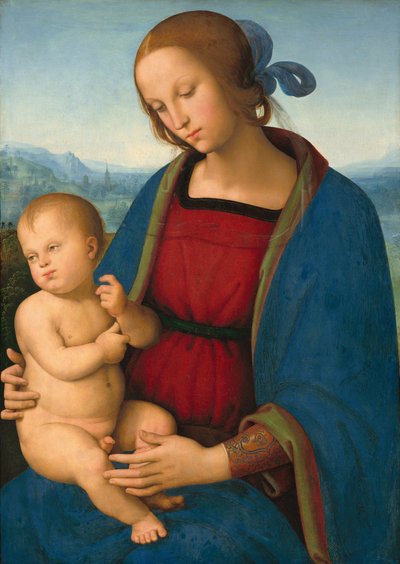 Madonna mit Kind, um 1500 von Perugino