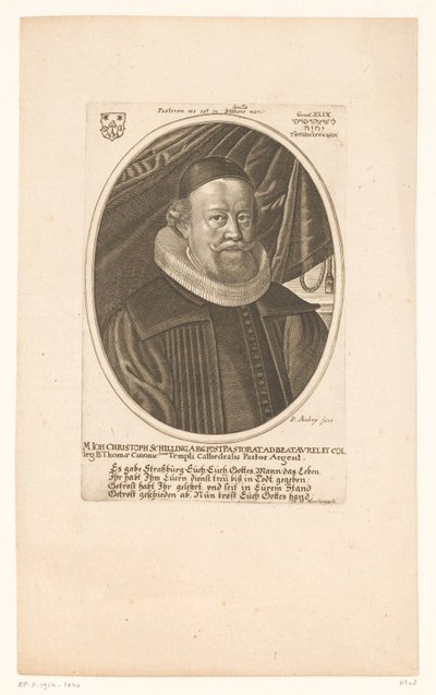 Porträt von Johann Christoph Schilling von Peter Aubry (II)