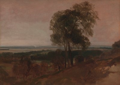 Landschaftsstudie bei Sonnenuntergang von Peter DeWint