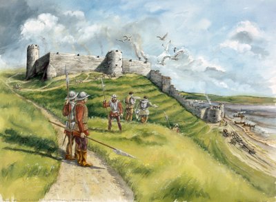 Berwick Castle, 16. Jahrhundert, ca. 1990-2010 von Peter Dunn