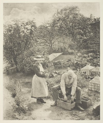 Ein Gartenende (Suffolk) von Peter Henry Emerson