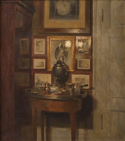 Innenraum mit einem Samowar. Abend von Peter Vilhelm Ilsted