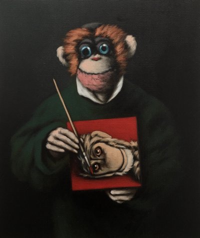 Affe Maler, 2005 von Peter Jones