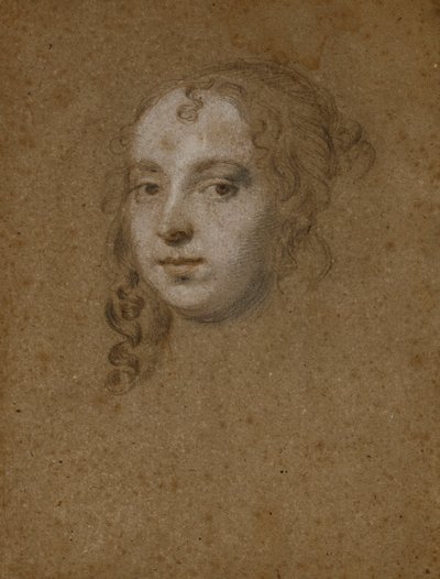 Porträtkopf einer Dame von Peter Lely