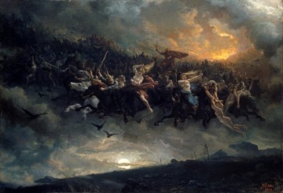 Die Wilde Jagd von Odin von Peter Nicolai Arbo