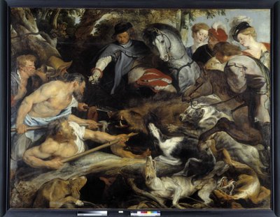 Wildschweinjagd von Peter Paul Rubens