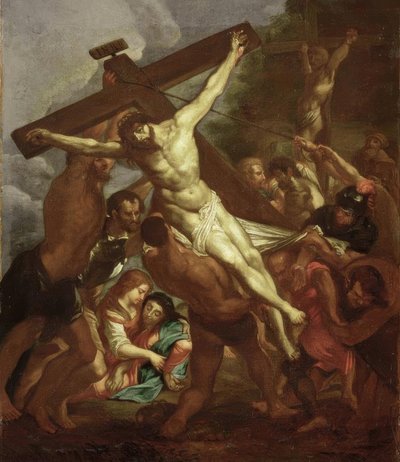 Die Kreuzaufrichtung von Peter Paul Rubens