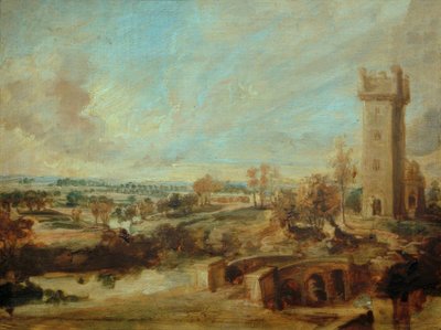 Landschaft mit Turm von Peter Paul Rubens