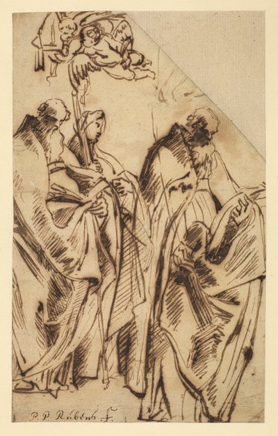 Heiliger Amandus und Heilige Walpurga von Peter Paul Rubens