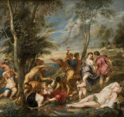 Das Bacchanal der Andrianer von Peter Paul Rubens