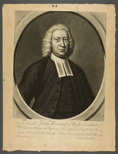 Reverend John Moorhead von Peter Pelham