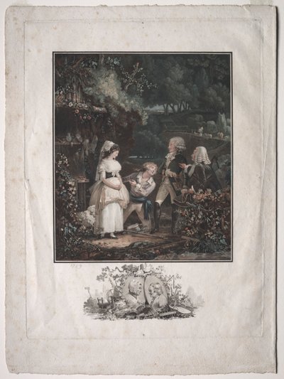 Annette und Lubin, 1789 von Philibert Louis Debucourt