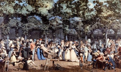 Fest im Palais Royal, Paris von Philibert Louis Debucourt