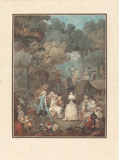 Die Hochzeit im Schloss von Philibert Louis Debucourt