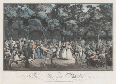 Der öffentliche Spaziergang von Philibert Louis Debucourt