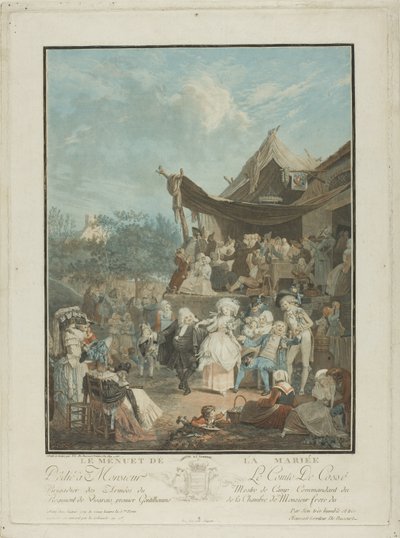 Das Menuett der Braut von Philibert Louis Debucourt