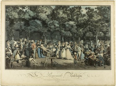 Öffentliche Promenade von Philibert Louis Debucourt