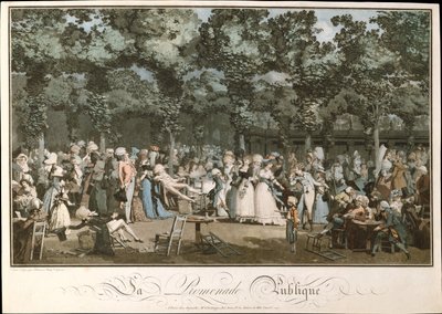 Die öffentliche Promenade, 1792 von Philibert Louis Debucourt