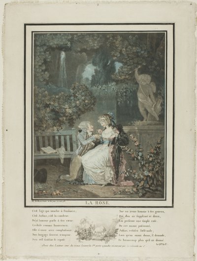 Die Rose von Philibert Louis Debucourt