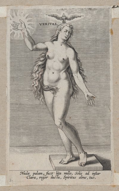 Veritas, aus Prosopographia, ca. 1585-90 von Philip Galle