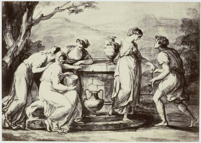A. Kauffman, Rebecca am Brunnen von Philip Henry Delamotte