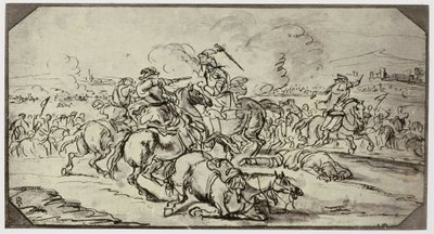Borgognone, Eine Schlacht von Philip Henry Delamotte