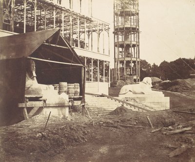 [Sphinx schnitzen], 1854 von Philip Henry Delamotte