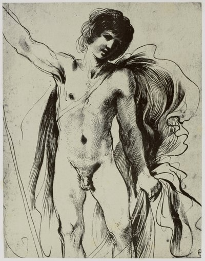 Guercino, Ein Jüngling von Philip Henry Delamotte