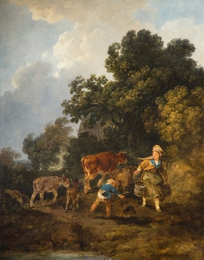 Die Milchmagd von Philip James de Loutherbourg