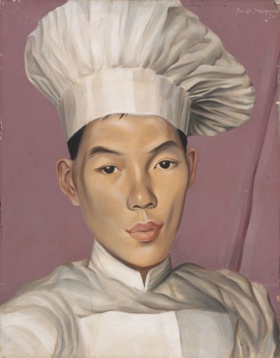 Der chinesische Koch (Porträt von Hing) von Philip Steegman