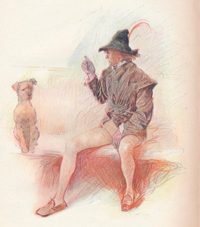 Launce und sein Hund, 1903 von Philip William May