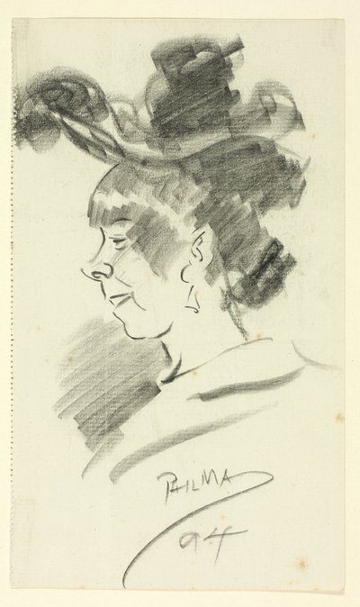 Profil einer Frau von Philip William May