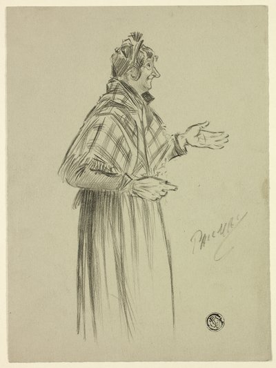 Londoner Charakter mit Schal von Philip William May