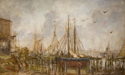 Eine Werft, Shoreham, Sussex, 1926 von Philip Wilson Steer