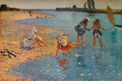 Kinder paddeln, 1891 von Philip Wilson Steer