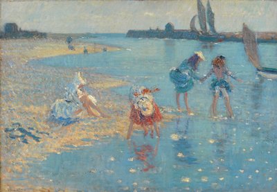 Walberswick, Kinder planschen, 1891 von Philip Wilson Steer