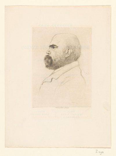 Porträt von Paul Verlaine von Philip Zilcken