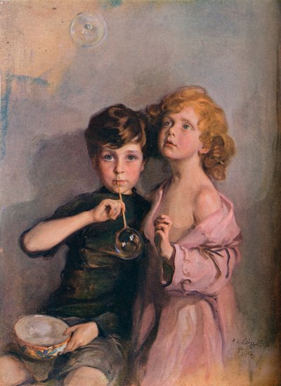 Meine Kinder, Stephen und Paul, ca. 1910 von Philip de László