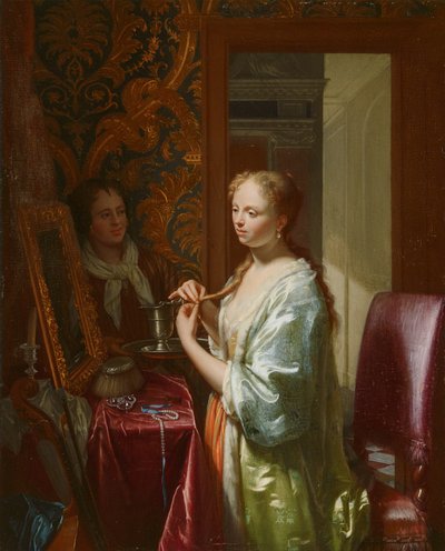 Dame bei ihrer Toilette, um 1720 von Philip van Dijk