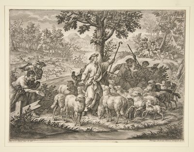 Christus als Hirte von Philipp Andreas Kilian